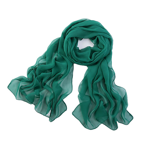 

Women's Polyester / Chiffon Rectangle Scarf - Solid Colored Mesh