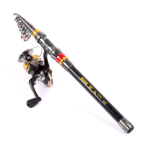 

Tele Pole Fishing Rod Tele Pole Carbon Retractable Cable Easy to Carry Light and Convenient Extra Heavy (XH) Sea Fishing