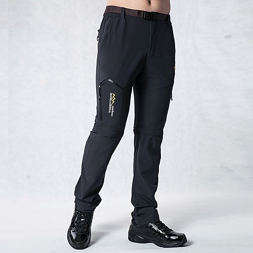 

Men's Hiking Pants Trousers Convertible Pants / Zip Off Pants Solid Color Summer Outdoor Breathable Quick Dry Sweat-wicking Wear Resistance Pants / Trousers Convertible Pants Bottoms Black Army Green