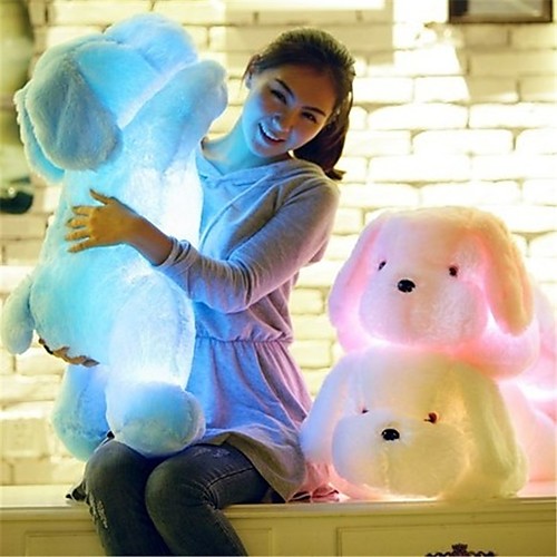 

Stuffed Animal Stuffed Animal Plush Toy Romance Dog Cute LED Light Lovely Comfy Giant Big LED Unisex Girls' Kid's Adults' Children's Perfect Gifts Present for Kids Babies Toddler