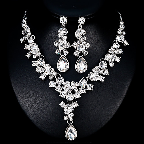 

Women's Jewelry Set European Fashion Earrings Jewelry Red / Silver For Wedding Daily