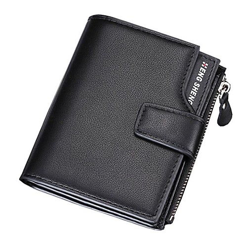 

Men's Zipper PU Wallet Black / Blue / Coffee