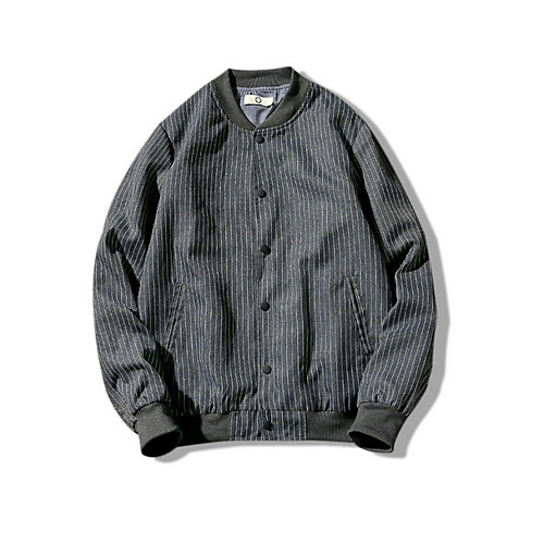 

Men's Basic Jackets Solid Colored Basic Spring Jacket Regular Holiday Long Sleeve Polyester Coat Tops Black