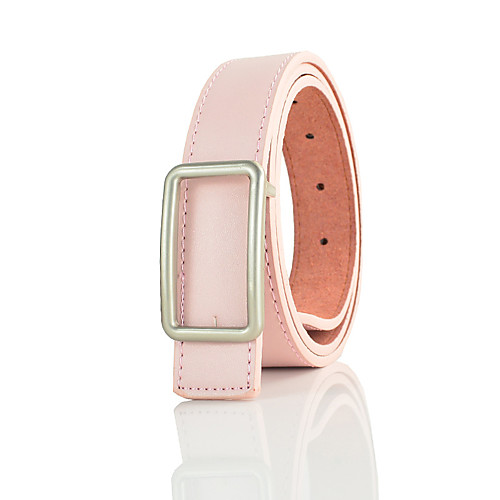 

Women's Work Leather / Alloy Wide Belt - Solid Colored