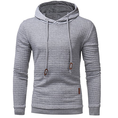 

Men's Hoodie Solid Colored Hooded Basic Slim White Black Dark Gray Light gray Beige M L XL XXL XXXL