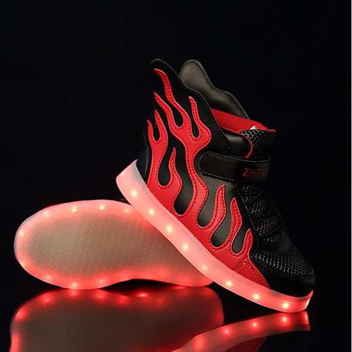 

Boys' Girls' Sneakers LED LED Shoes USB Charging Tulle PU Little Kids(4-7ys) Big Kids(7years ) Wedding Casual LED Luminous Pink / White Black / Red White / Blue Spring / TR