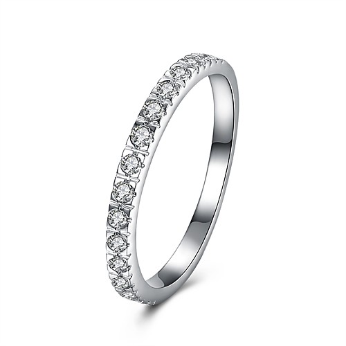 

Band Ring Cubic Zirconia Silver S925 Sterling Silver Ladies Fashion Small 6 7 8 9 / Women's