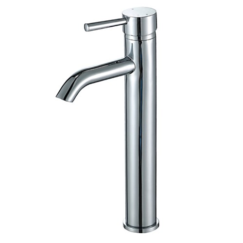 

Bathroom Sink Faucet - Widespread Chrome Centerset Single Handle One HoleBath Taps / CUPC / UPC