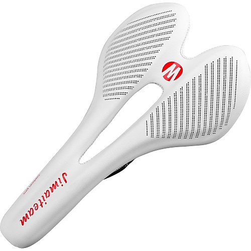 

Bike Saddle / Bike Seat Comfort Hollow Design Carbon Fiber Cycling Road Bike Mountain Bike MTB White