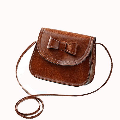 

L.WEST Women's Bags Shoulder Bag Bow(s) for Office & Career Brown / Dark Brown / Wine