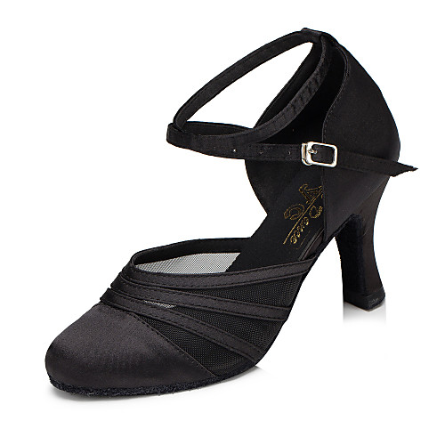 

Women's Modern Shoes / Ballroom Shoes Synthetic Heel Cuban Heel Dance Shoes Black / Purple / Practice / EU39