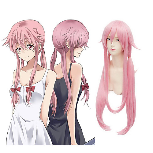 

The Future Diary Gasai Yuno Cosplay Wigs Women's 32 inch Heat Resistant Fiber Anime Wig