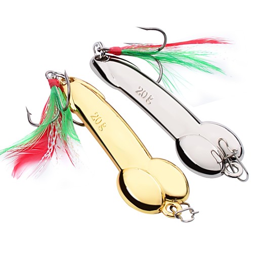 

2 pcs Fishing Lures Spoons Outdoor Sinking Bass Trout Pike Bait Casting Lure Fishing General Fishing