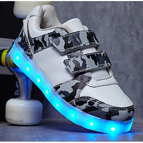 

Boys' Sneakers LED Comfort LED Shoes PU Little Kids(4-7ys) Big Kids(7years ) Luminous White Black Green Fall