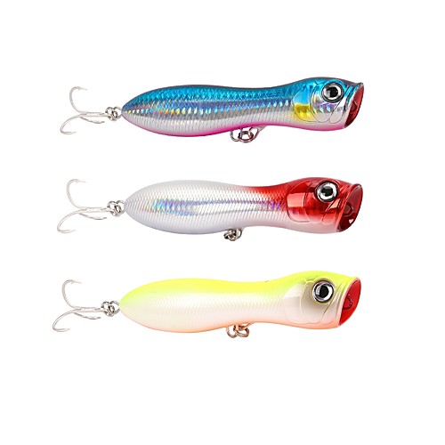 

1 pcs Fishing Lures Popper Floating Bass Trout Pike Bait Casting Spinning Jigging Fishing