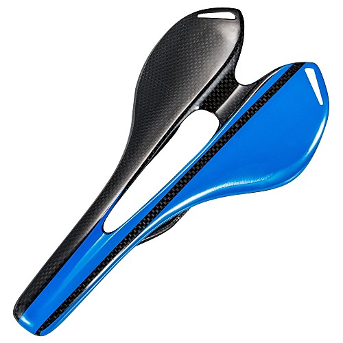 

Bike Saddle / Bike Seat Comfort Hollow Design Carbon Fiber Cycling Road Bike Mountain Bike MTB Fixed Gear Bike Blue