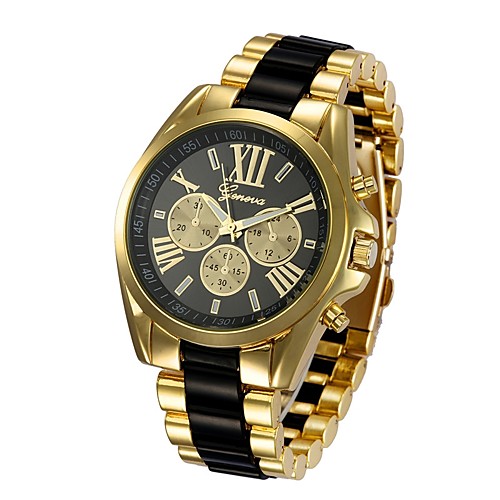 

Men's Wrist Watch Analog Quartz Luxury Chronograph Fake Three Eyes Six Needles Cool Word / Phrase / One Year / Stainless Steel / Stainless Steel