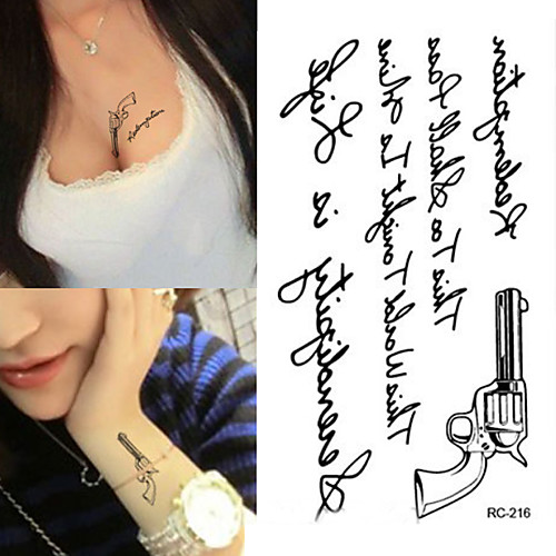 

10 pcs Tattoo Stickers Temporary Tattoos Message Series Body Arts Arm