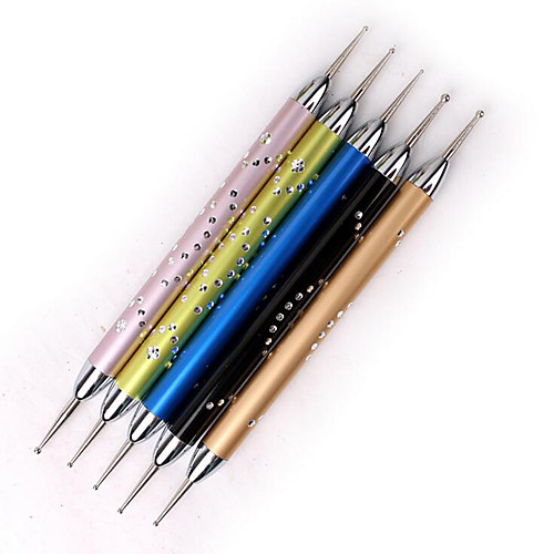 

5pcs Nail Dotting Tools Fashionable Design Lightweight strength and durability Professional Fashion Daily Wear Artificial Nail Tips Nail Art Tool Nail Art Kit for