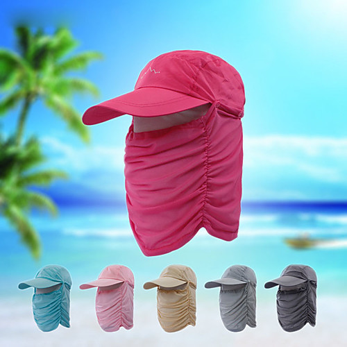 

Hiking Cap Fishing Hat Pollution Protection Mask Hat One Panel Sunscreen UV Resistant Breathable Fast Dry Solid Colored Fashion Ice Silk Summer for Men's Women's Fishing Hiking Cycling / Bike Yellow
