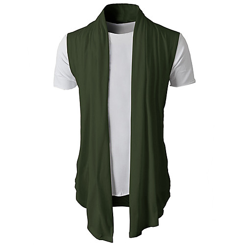 

Men's Basic Solid Colored Cardigan Long Sleeve Regular Sweater Cardigans V Neck Summer Black Army Green Light gray