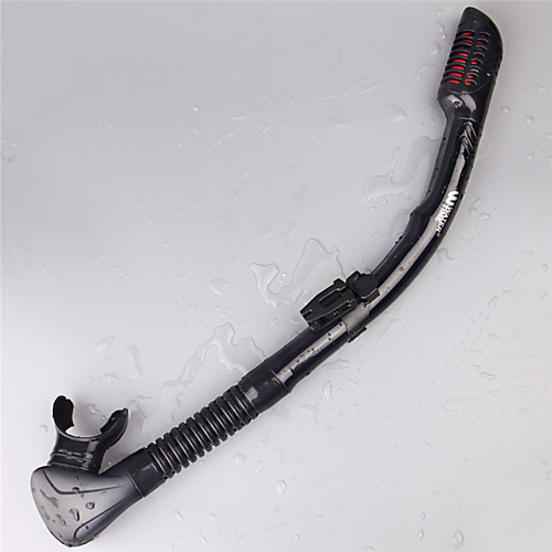 

Snorkels Soft Dry Top Swimming Diving Snorkeling Silicone - for Adults Black