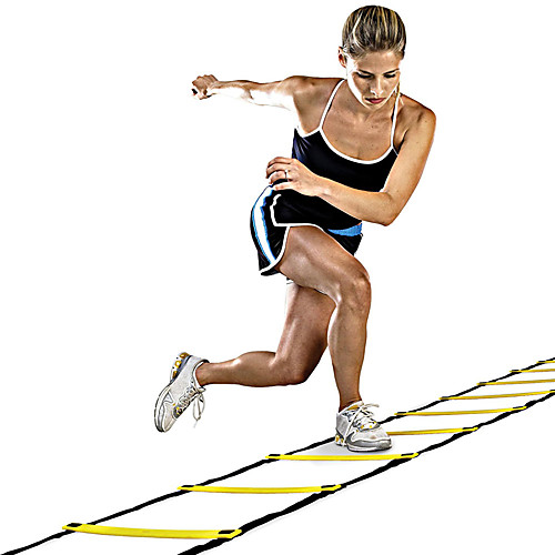 

Speed Agility Ladder Plastics 12 Rung Training Aids Basketball Football / Soccer Running For