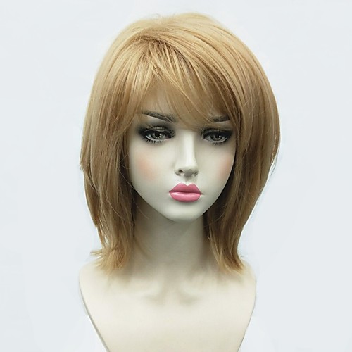 

Synthetic Wig Straight Bob Side Part Wig Blonde Medium Length Blonde Synthetic Hair Women's African American Wig Blonde StrongBeauty