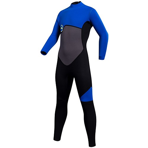 

SBART Boys' Full Wetsuit 2mm CR Neoprene Diving Suit Thermal Warm Quick Dry Long Sleeve Back Zip - Diving Water Sports Solid Colored Summer / Stretchy / Kid's