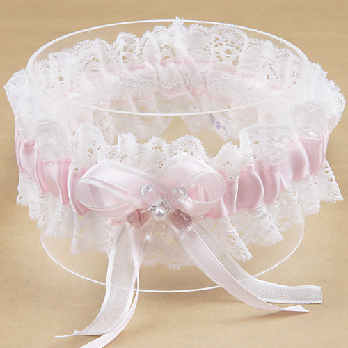 

Polyester Contemporary / Wedding Wedding Garter With Acrylic / Bowknot / Faux Pearl Garters Wedding / Party Evening