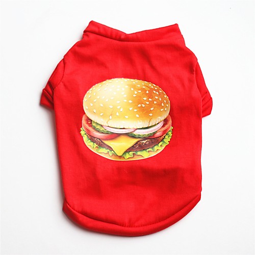

Dogs Cats Pets Vest Dog Clothes Red Costume Corgi Beagle Shiba Inu Cotton Solid Colored Simple Patterned Casual / Daily Simple Style XS S M L