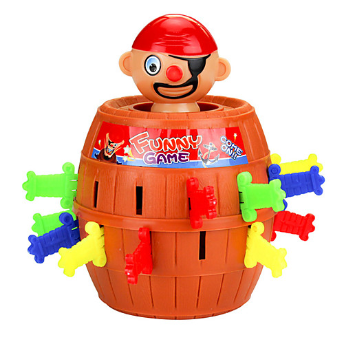 

KYLINSPORT 1 pcs Board Game Tricky Toy Pirate Barrel Game ABSPC Fun Novelty Parent-Child Interaction Kid's Adults' Boys' Girls' Toys Gifts
