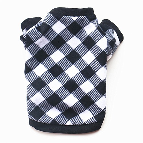 

Dog Cat Pets Sweater Sweatshirt Puppy Clothes Plaid / Check Cartoon Casual / Daily Keep Warm Winter Dog Clothes Puppy Clothes Dog Outfits Costume for Girl and Boy Dog Cotton XS S M L