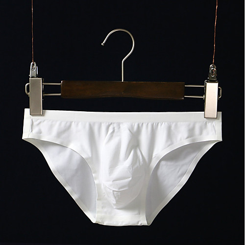 

Men's Basic Sexy Briefs Underwear - Normal, Solid Colored Low Rise White Black Beige M L XL