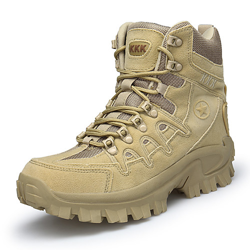 

Men's Boots Comfort Shoes Fashion Boots Desert Boots Sporty Outdoor Hiking Shoes Walking Shoes Nubuck PU Booties / Ankle Boots Light Brown Black Fall