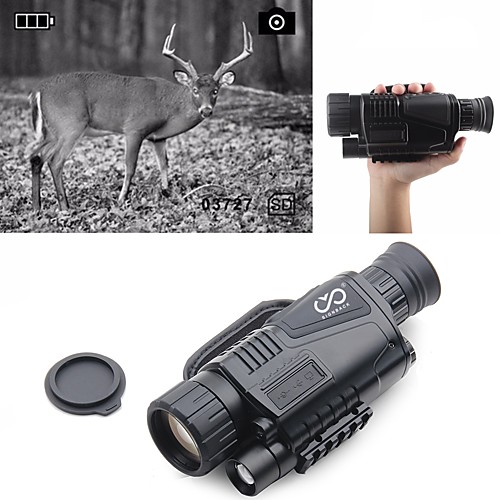 

5 X 40 mm Night Vision Monocular Infrared Rechargeable Recording Image and Video Function Portable Night Vision 5 m Fully Multi-coated BAK4 Hunting Climbing Military / Tactical / Bird watching