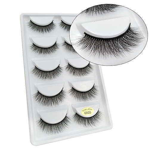 

Eyelash Extensions False Eyelashes 10 pcs Professional Volumized Natural Curly Animal wool eyelash Daily Crisscross - Makeup Daily Makeup Halloween Makeup Party Makeup Professional High Quality