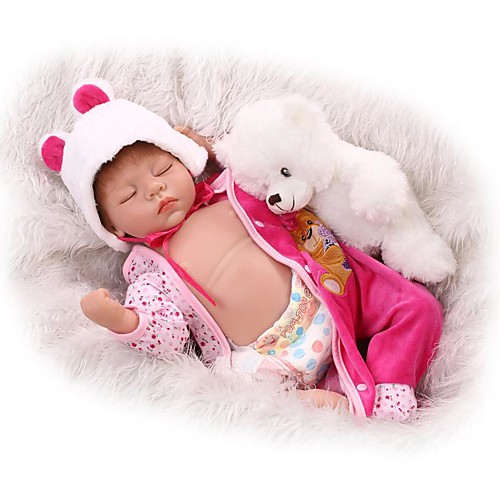 

NPKCOLLECTION 22 inch NPK DOLL Reborn Doll Reborn Baby Doll Newborn lifelike Child Safe Non Toxic Hand Applied Eyelashes Full Body Silicone with Clothes and Accessories for Girls' Birthday and