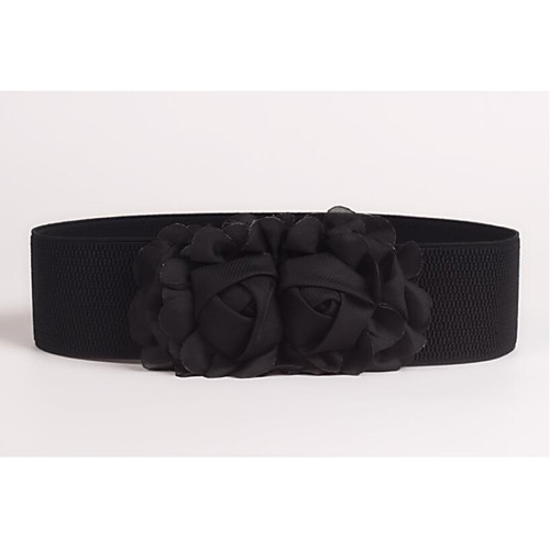 

Women's Fabric Wide Belt - Solid Colored / Polyester