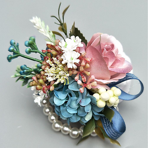 

Wedding Flowers Boutonnieres / Wrist Corsages Wedding / Party Evening Polyester 3.94 inch