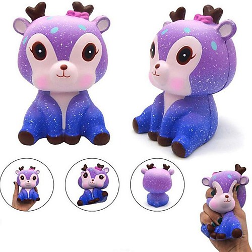 

Squishy Squishies Squishy Toy Squeeze Toy / Sensory Toy Jumbo Squishies Deer Galaxy Starry Sky Stress and Anxiety Relief Super Soft Slow Rising PEVA For Kid's Adults Adults' Boys' Girls' Gift Party