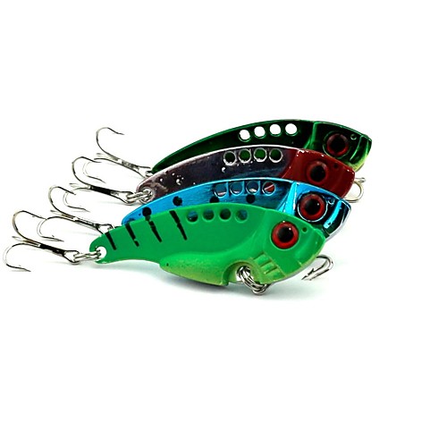 

4 pcs Fishing Lures Vibration / VIB Sinking Bass Trout Pike Sea Fishing Fly Fishing Bait Casting