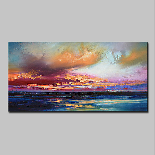 

Oil Painting Hand Painted Horizontal Abstract Landscape Modern Stretched Canvas