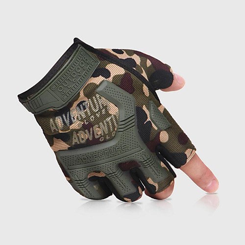 

Gloves Climbing Gloves Sports Gloves Nylon Silica Gel Breathable Mesh Shock Resistant Adjustable Size Breathable Thick Anti Slip Climbing Cycling / Bike Police / Military For Mountain Bike Outdoor