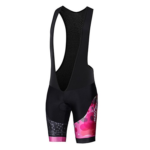 

Women's Cycling Bib Shorts - Black Plus Size Bike Bib Shorts Padded Shorts / Chamois Quick Dry Reflective Strips Sports Elastane Lycra Geometry Mountain Bike MTB Road Bike Cycling Clothing Apparel