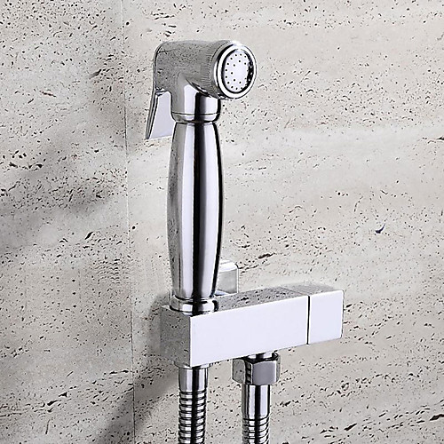 

Bathroom Sink Faucet - Self-Cleaning Chrome Handheld bidet Sprayer One Hole / Single Handle One HoleBath Taps