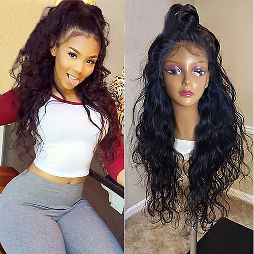

Synthetic Lace Front Wig Curly Minaj Layered Haircut Lace Front Wig Burgundy Long Natural Black Black / Brown Burgundy Synthetic Hair Women's with Baby Hair Heat Resistant Natural Hairline Black