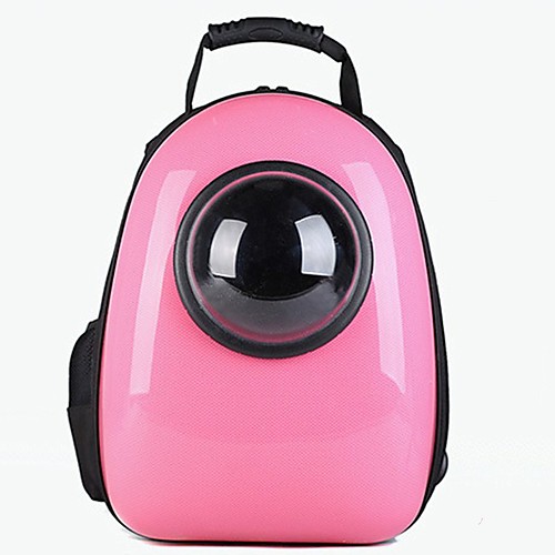 

Dog Rabbits Cat Carrier Bag & Travel Backpack Waterproof Portable Mini Solid Colored Classic Fashion Oxford Cloth Black Pink Silver