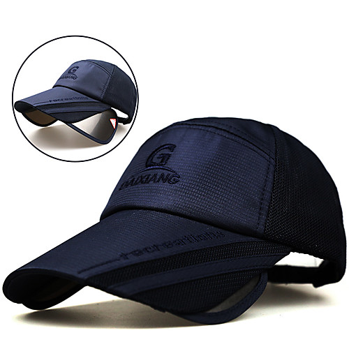 

Men's Women's Hiking Cap Ball Cap 1pc Outdoor Sunscreen UV Resistant Extended Breathability Cap Solid Colored Polyester / Cotton White Black Blue for Fishing Hiking Traveling