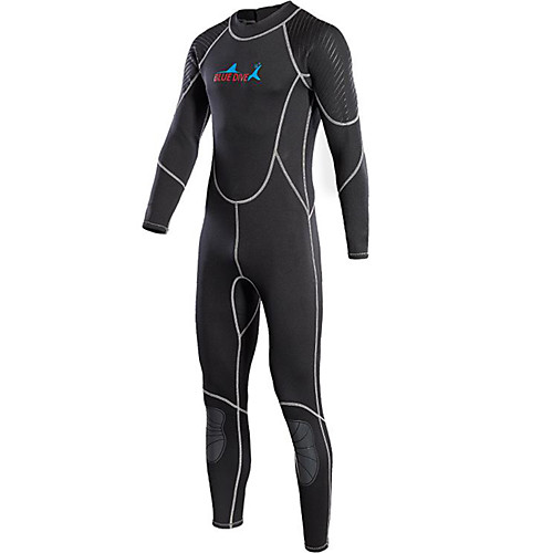 

Bluedive Men's Full Wetsuit 2mm Neoprene Diving Suit Thermal / Warm Quick Dry Long Sleeve Back Zip Knee Pads - Swimming Diving Surfing Patchwork / Stretchy